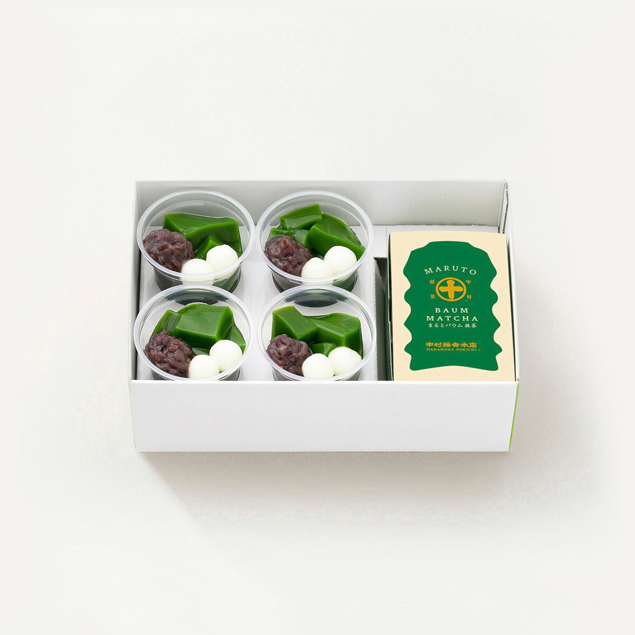 生茶ゼリイ［抹茶］・まるとバウム［抹茶］詰合せ – 中村藤吉本店