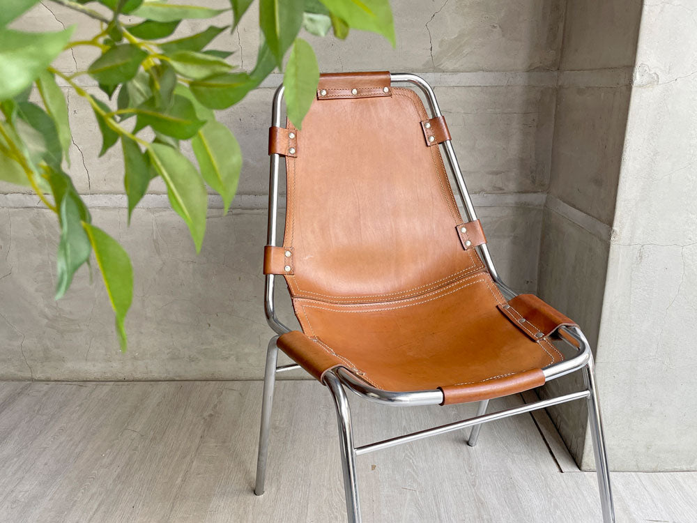 ビンテージ レザルクチェア Les Arcs Chair 本革 スチール