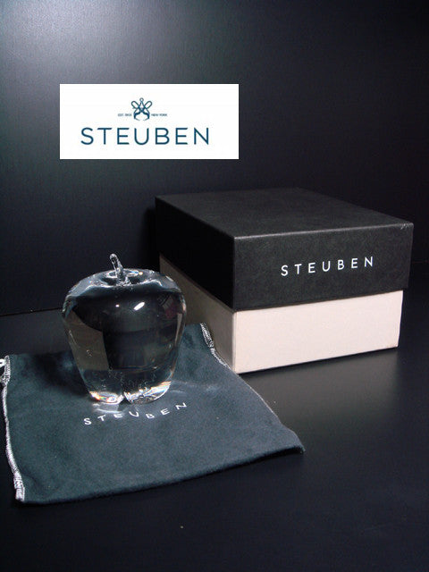 STEUBEN スチューベン社 apple リンゴ クリスタルガラス | 中古家具を