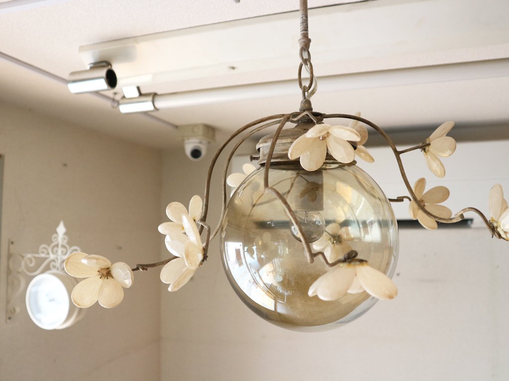 HPデコ H.P.Deco フラワーボールランプ Globe Branches ブラウン