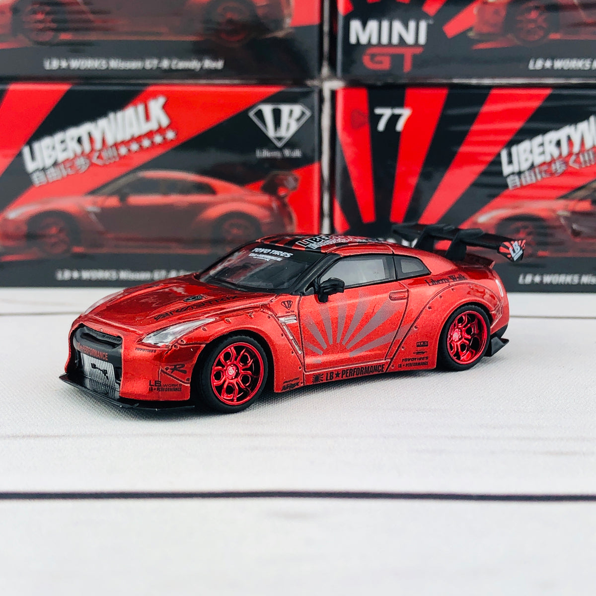 MINI GT 1/64 LB☆Works Nissan GTR (R35) Type 1, Rear Wing ver 1+2
