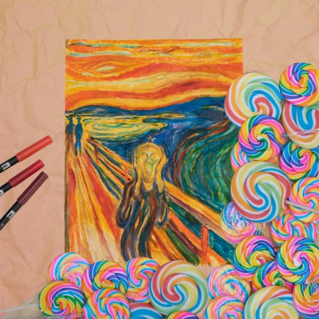 オマージュ「叫び」｜TOMBOW FUN ART STUDIO ｜トンボ鉛筆