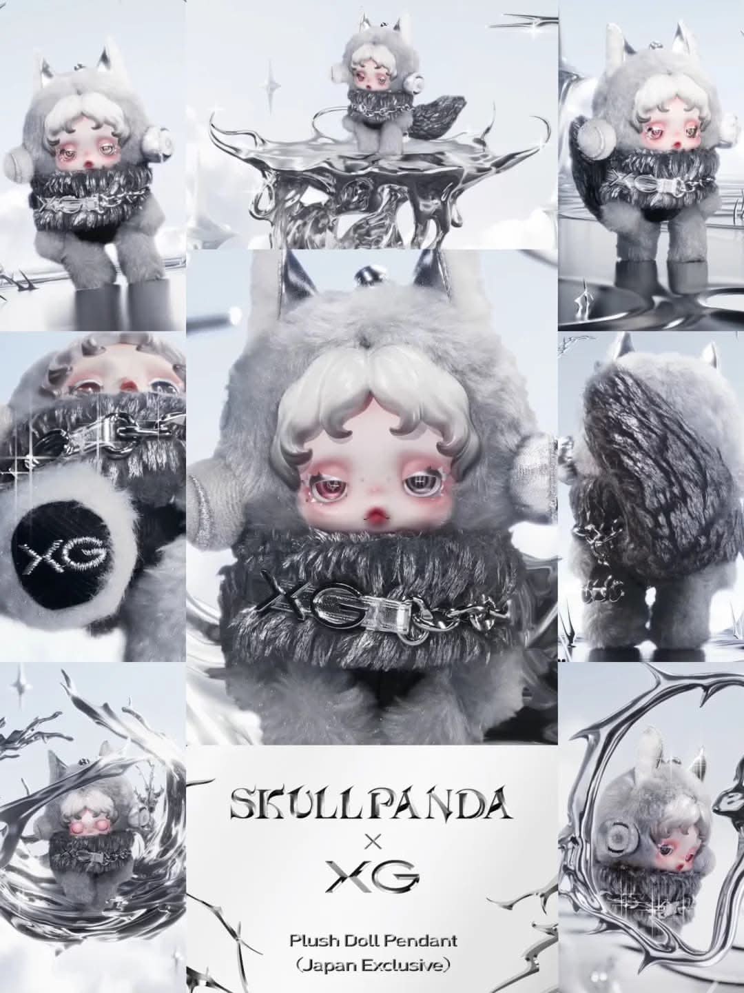 SKULLPANDA XG Plush Doll Pendant (Japan Exclusive) – toptoylands