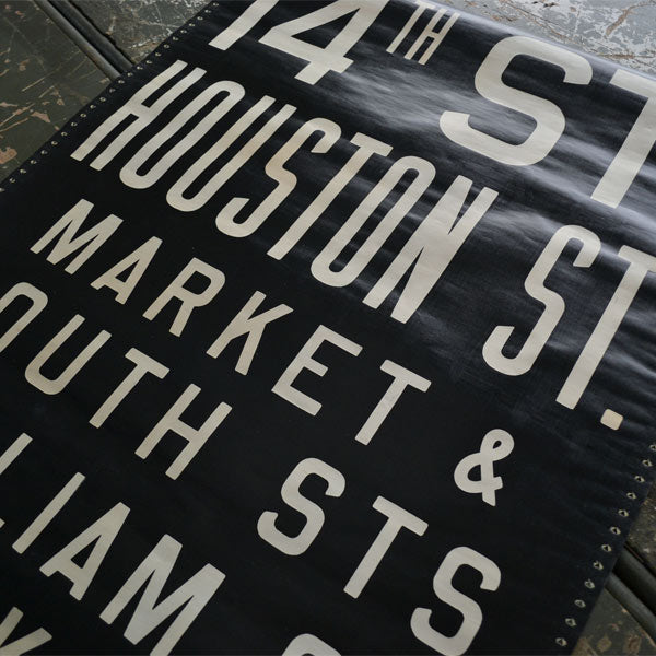 1948 Manhattan NYC Mack Bus Destination Roll Sign バスロール