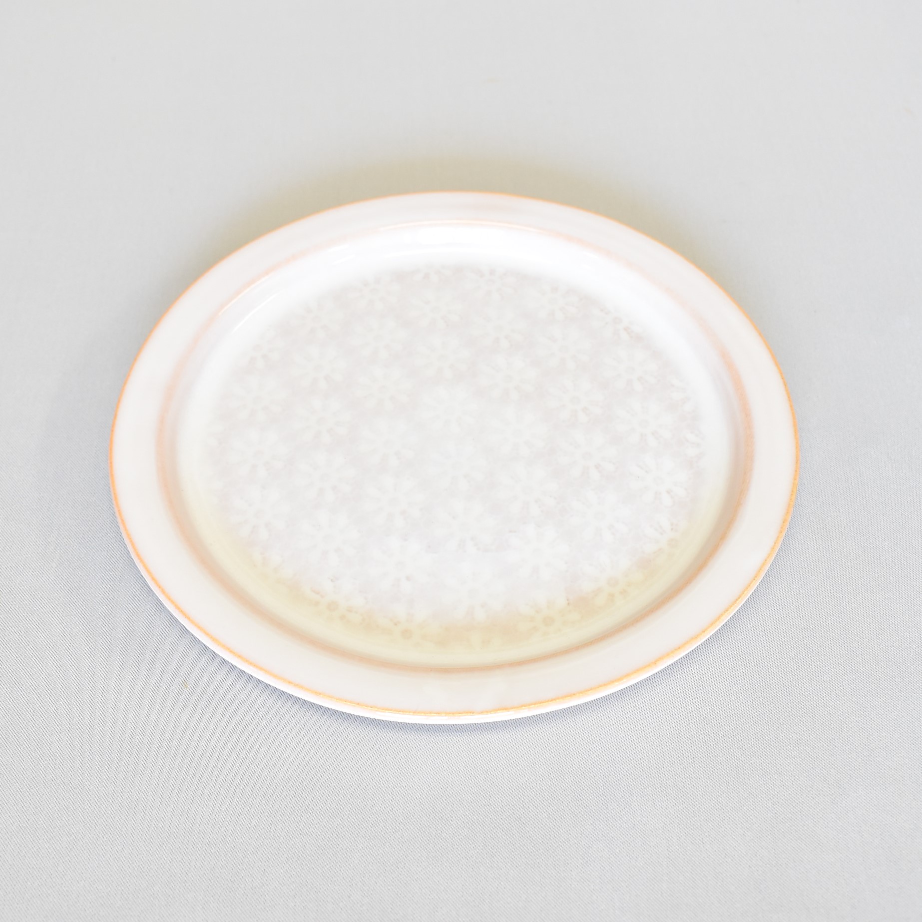 ピュアホワイトリム皿 小】萩焼窯元陶華山 松尾藻風窯