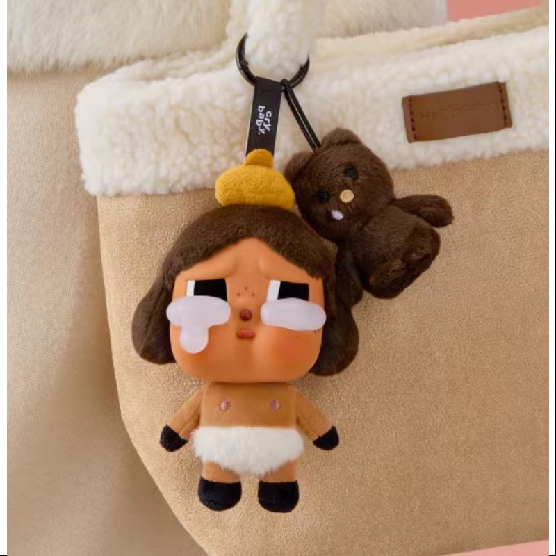 Crybaby Crying Again Series Vinyl Face Plush Secret Baby Brown(1