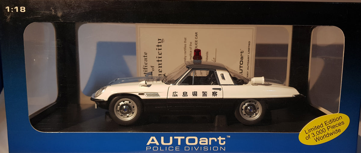 1:18 Autoart Mazda Cosmo Sport - Japanese Police Car – toyznetwork