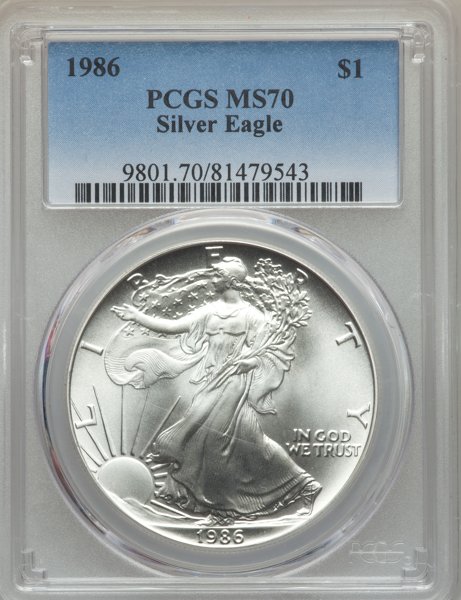 アメリカ【1ドル】シルバーイーグル銀貨2002-W PCGS PR70DCAMマー