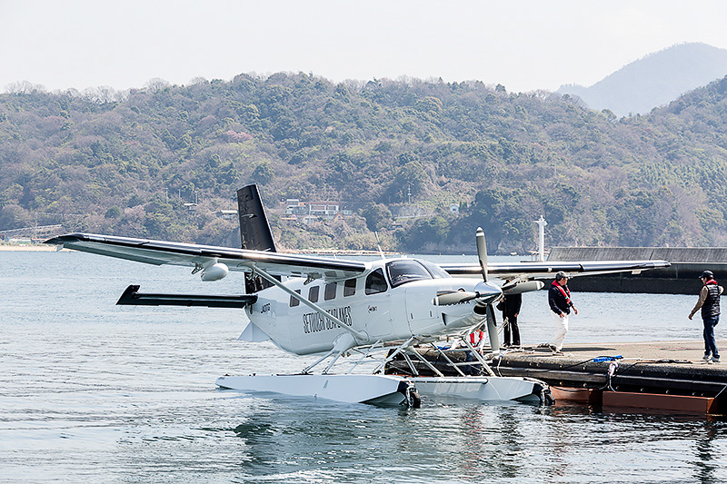 せとうち SEAPLANES、瀬戸内海のしまなみ海道、小豆島、宮島などを遊覧