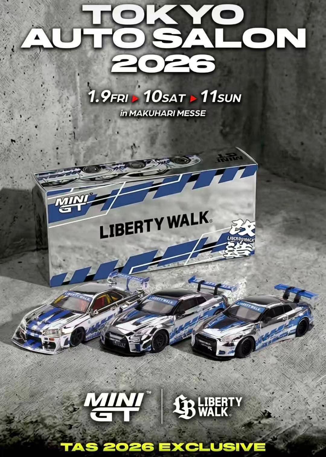 TAS2026] LBWK x Mini GT Nissan LBWK Special Box TAS 2026 1/64