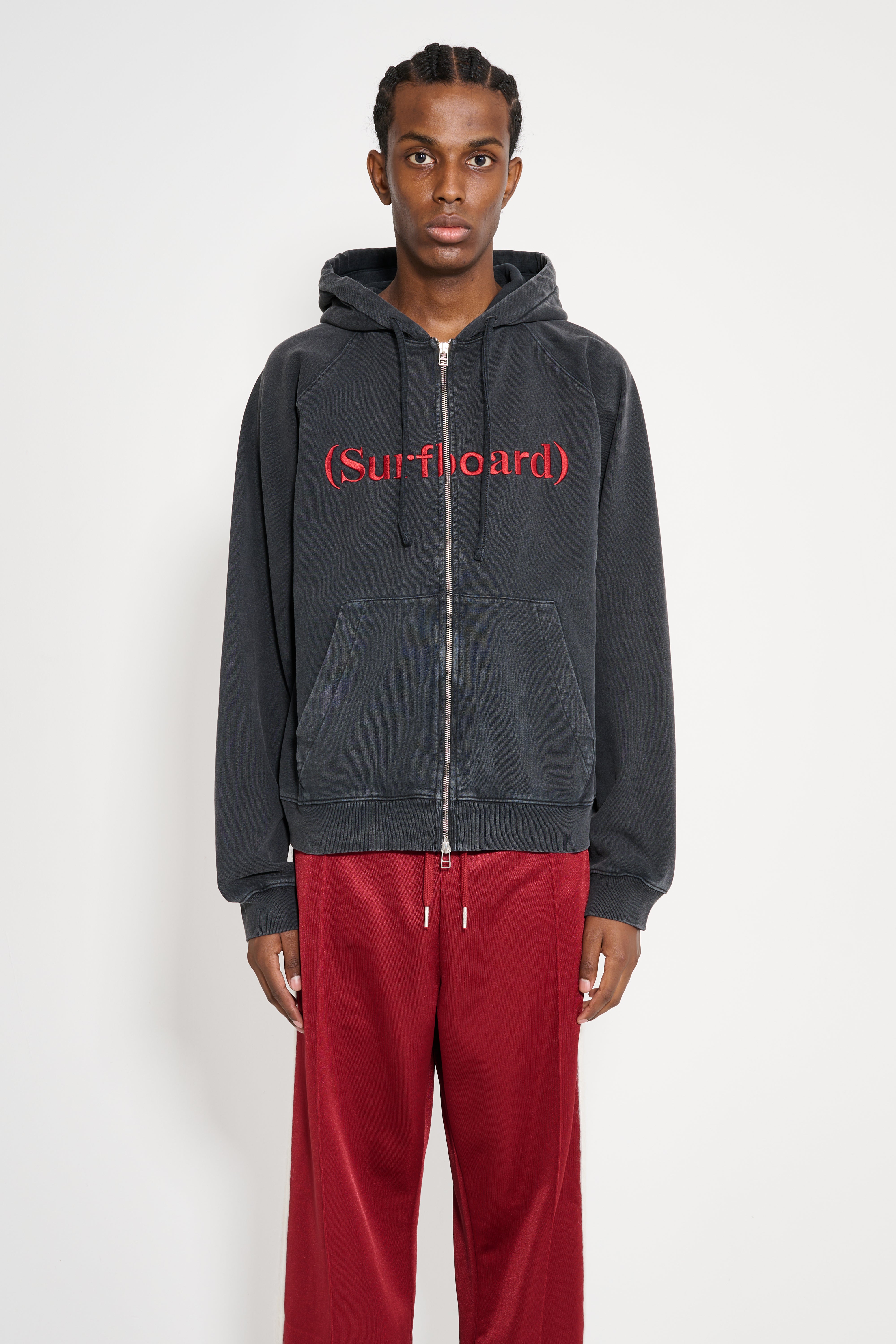 Stockholm Surfboard Club Logo Zip Hoodie Black – Très Bien