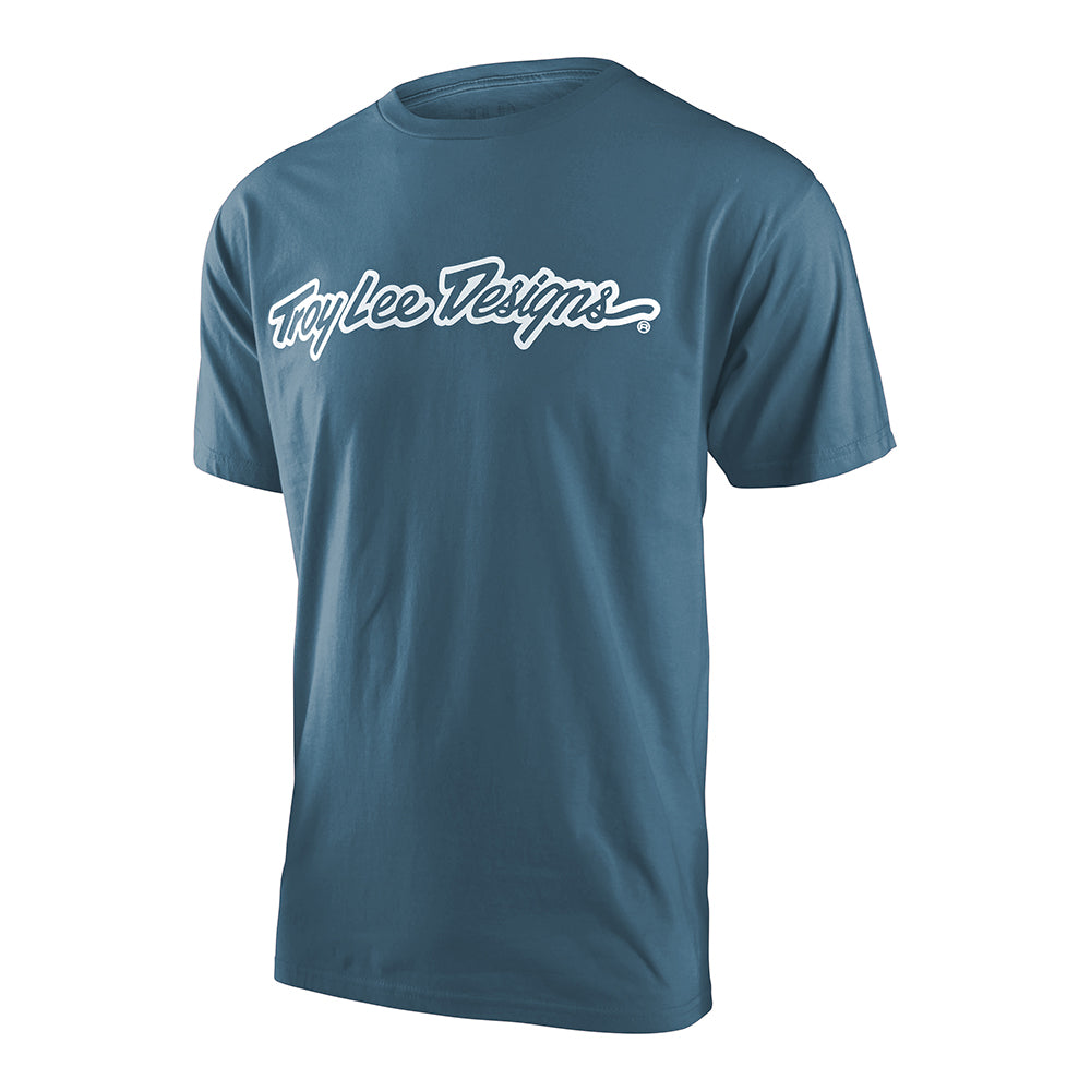 Short Sleeve Tee Signature Slate – Troy Lee Designs