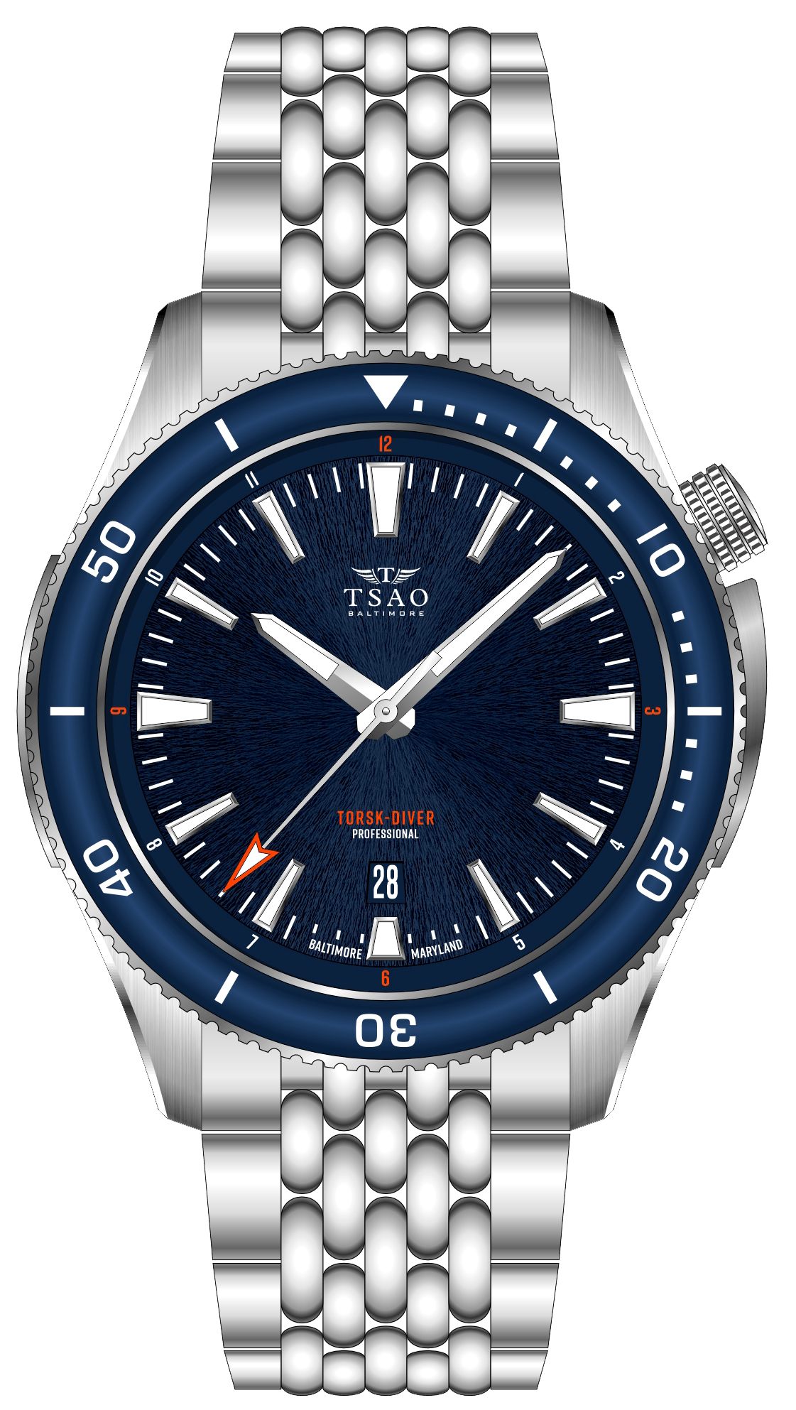 Steel Torsk-Diver Pro Midnight Blue – Tsao Baltimore