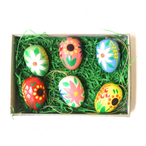 イースターエッグ 6個セット(木製) 2 ドレゲノ（ドイツ）｜つみきや