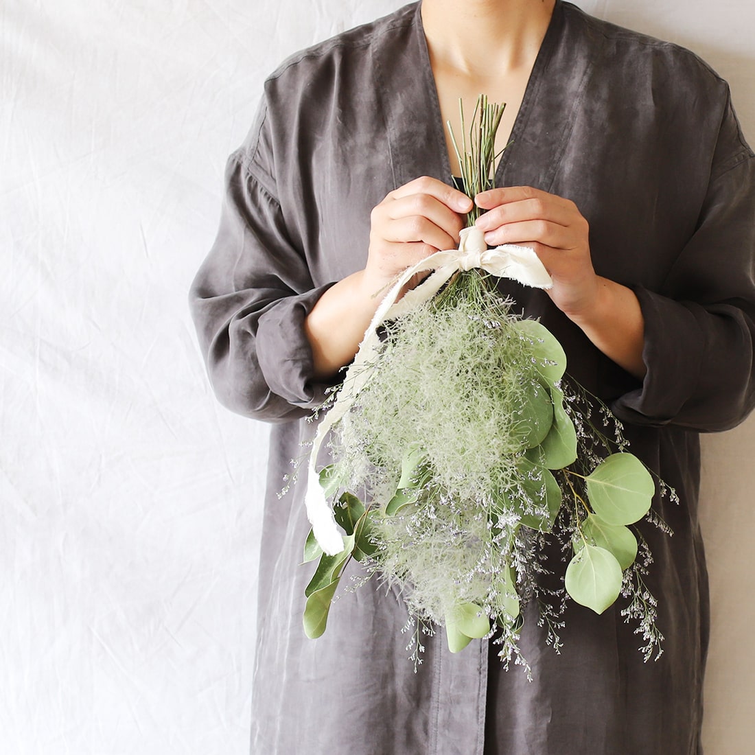 半透明な空＞スモークツリー・ユーカリ・ブルーファンタジアのスワッグ