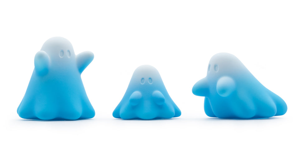 3 TYPES MOUNT FUJI BOO (LIGHT) / 3種の富士山おばけちゃん（淡）｜UAMOU