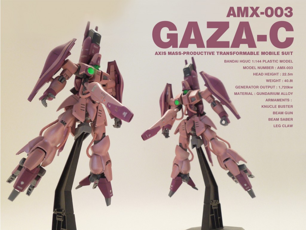HGUC ガザC AMX-003 〜完成の巻。 – UC-TIMELINE. ガンプラ好きだけど