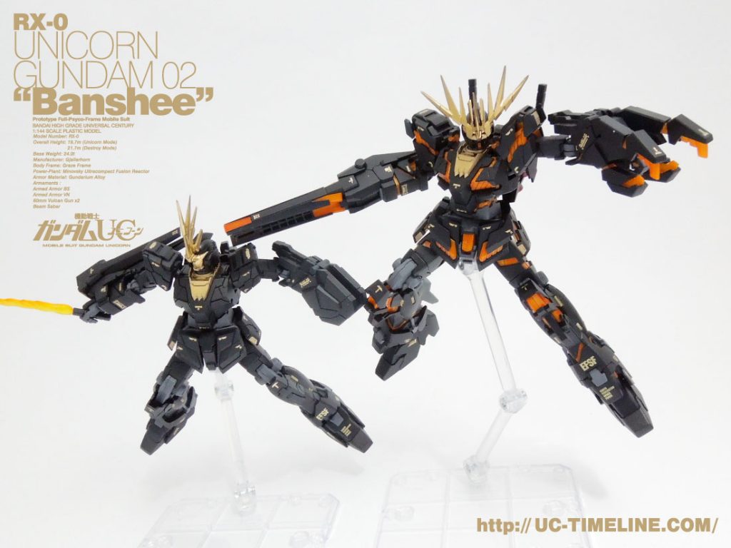 HGUC バンシィユニコーン＆デストロイモード完成報告。 – UC-TIMELINE