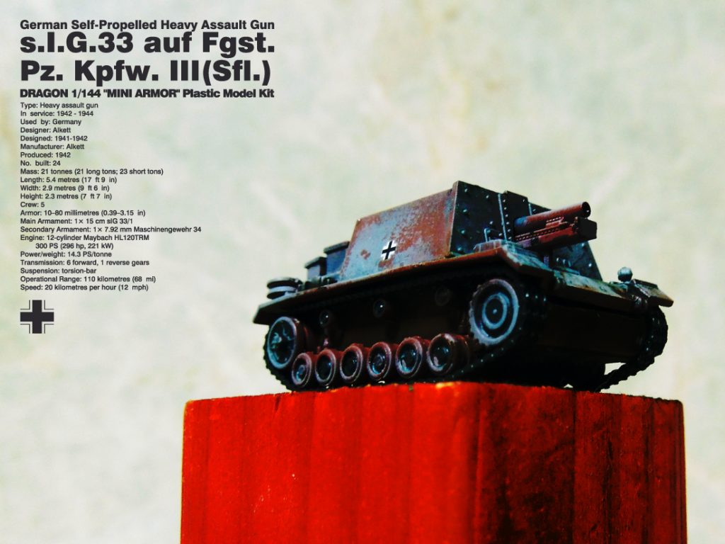 ドラゴン 創業30周年記念 ”ミニアーマー”シリーズ 1/144 s.I.G.33 III