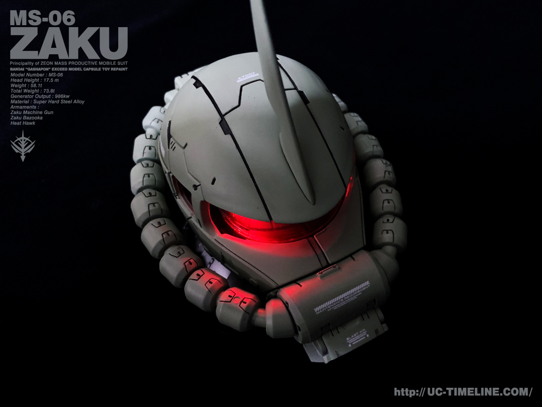 バンダイ ガシャポンEXCEED MODEL ザクヘッド完成報告。 – UC-TIMELINE