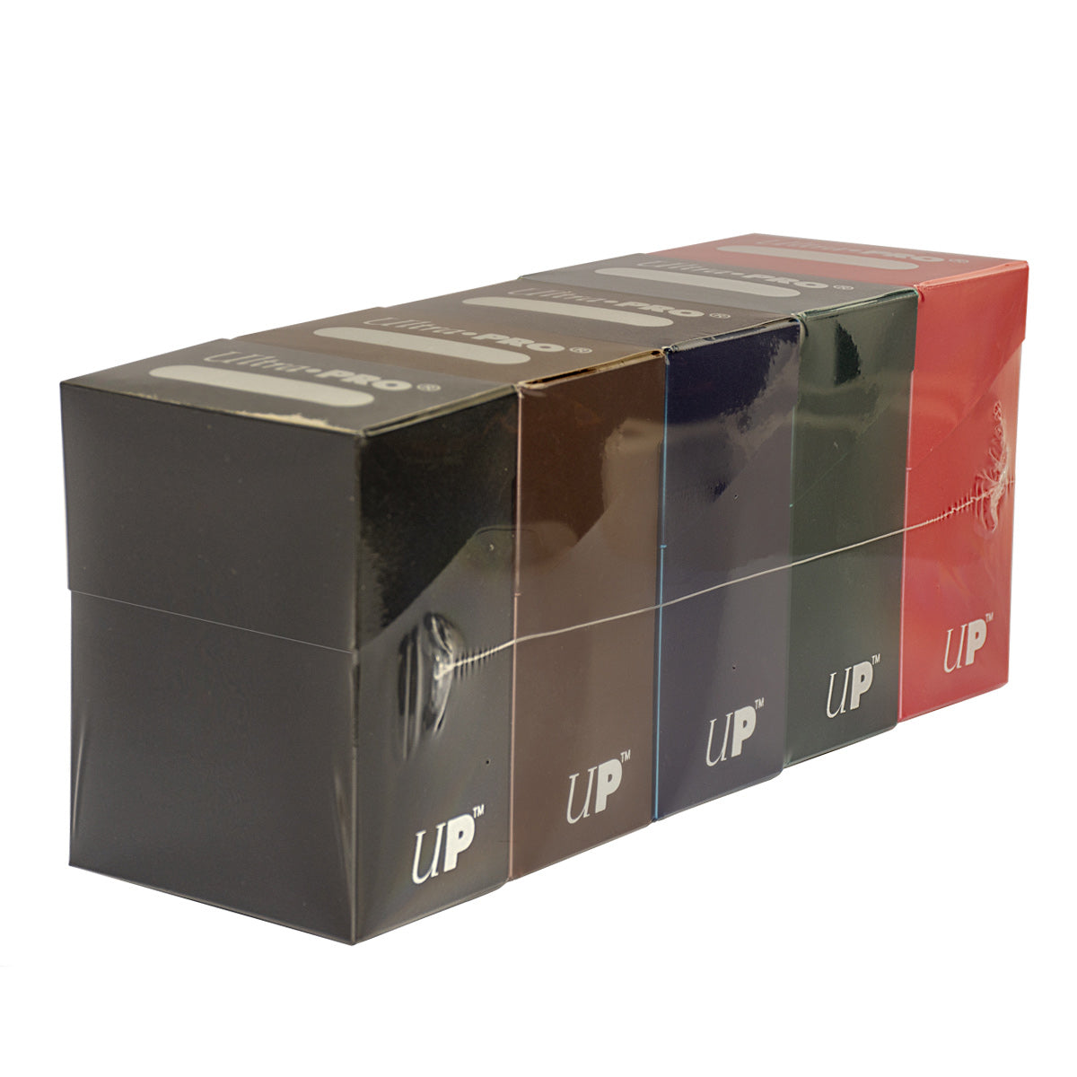 Ultra PRO 5 Dark Color Deck Box Bundle (Black, Blue, Brown, Green