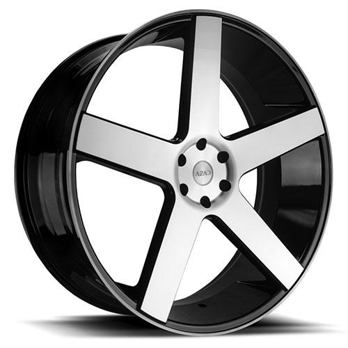 Azad AZ5198 | Black Machined Face | 22 Inch to 24 Inch | Free