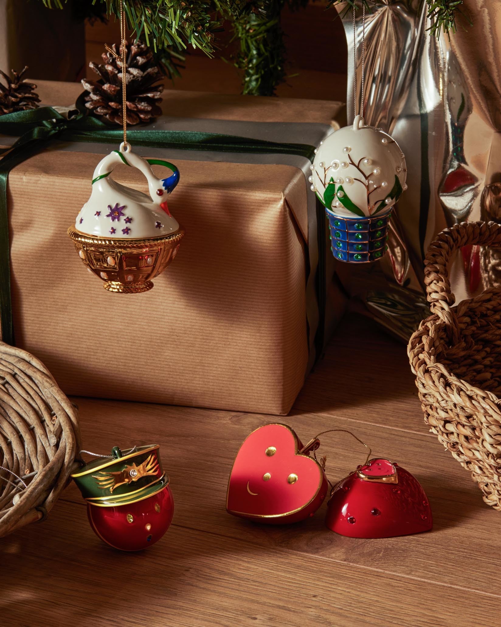 Mughetti e smeraldi - Home ornament