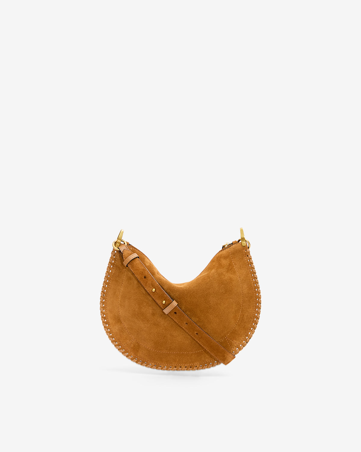 OSKAN SOFT ZIPPED BAG Woman cognac | ISABEL MARANT Official online