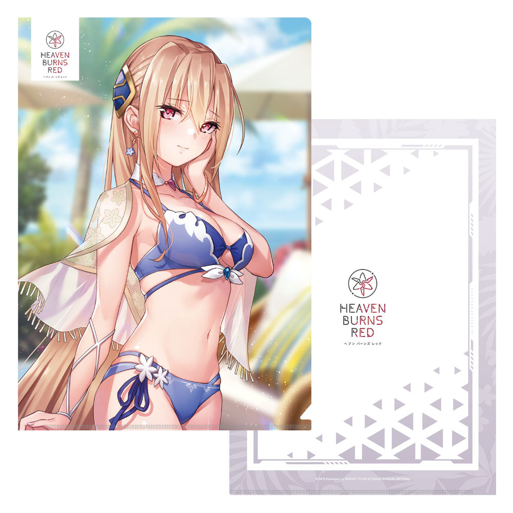 ヘブンバーンズレッド 2023水着ビジュアルA4クリアファイル (白河