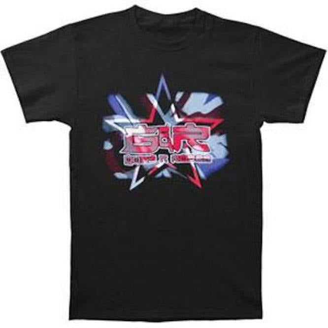 T-shirt Guns n Roses 2002 World Tour Shirt - Union Jack Flag - XL