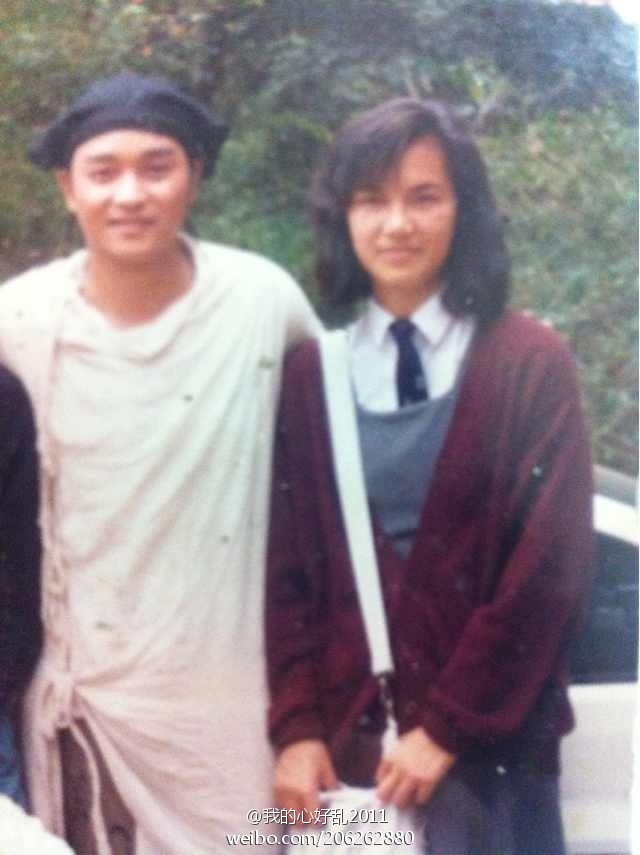 87年頃？チャイニーズ・ゴースト・ストーリー撮影中レスリー・チャン