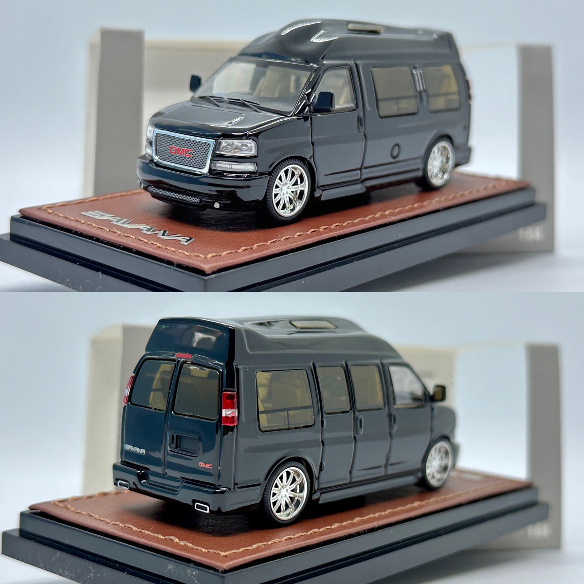 GOC 1/64 GMC Savana - Black – 20KM Diecast