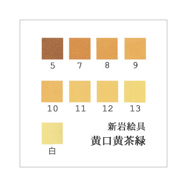 黄口黄茶緑（日本画用・新岩絵具）｜岩絵具販売・通販【丹青堂】 商品