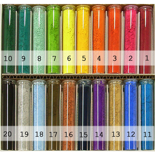 単色・水干絵具セット No.1 用（日本画用） 商品詳細 丹青堂｜書道用品