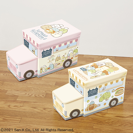 すみっコぐらし すみっコパンきょうしつ バス型収納ボックス｜タイトー