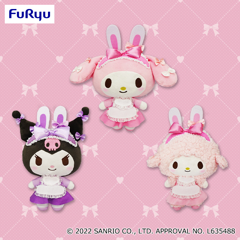 マイメロディ・クロミ バースデーラビットメイドぬいぐるみ｜タイトー