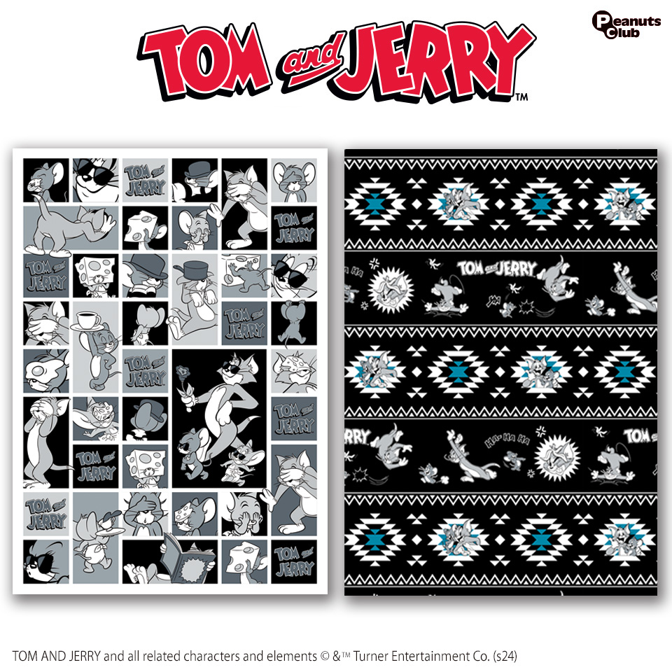 トムとジェリーモノクロマイヤーブランケット｜タイトーの11月の