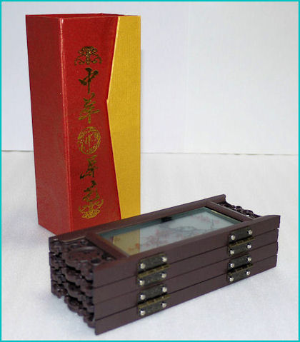 工芸品 木彫開運 置物 ＞ 中国伝統工芸品・屏風（花鳥）・置物