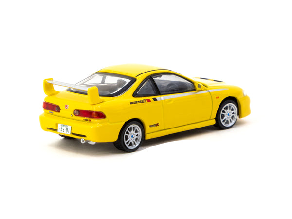 Tarmac Works 1/64 Honda Integra TYPE R DC2 MUGEN Sunlight Yellow - GLO