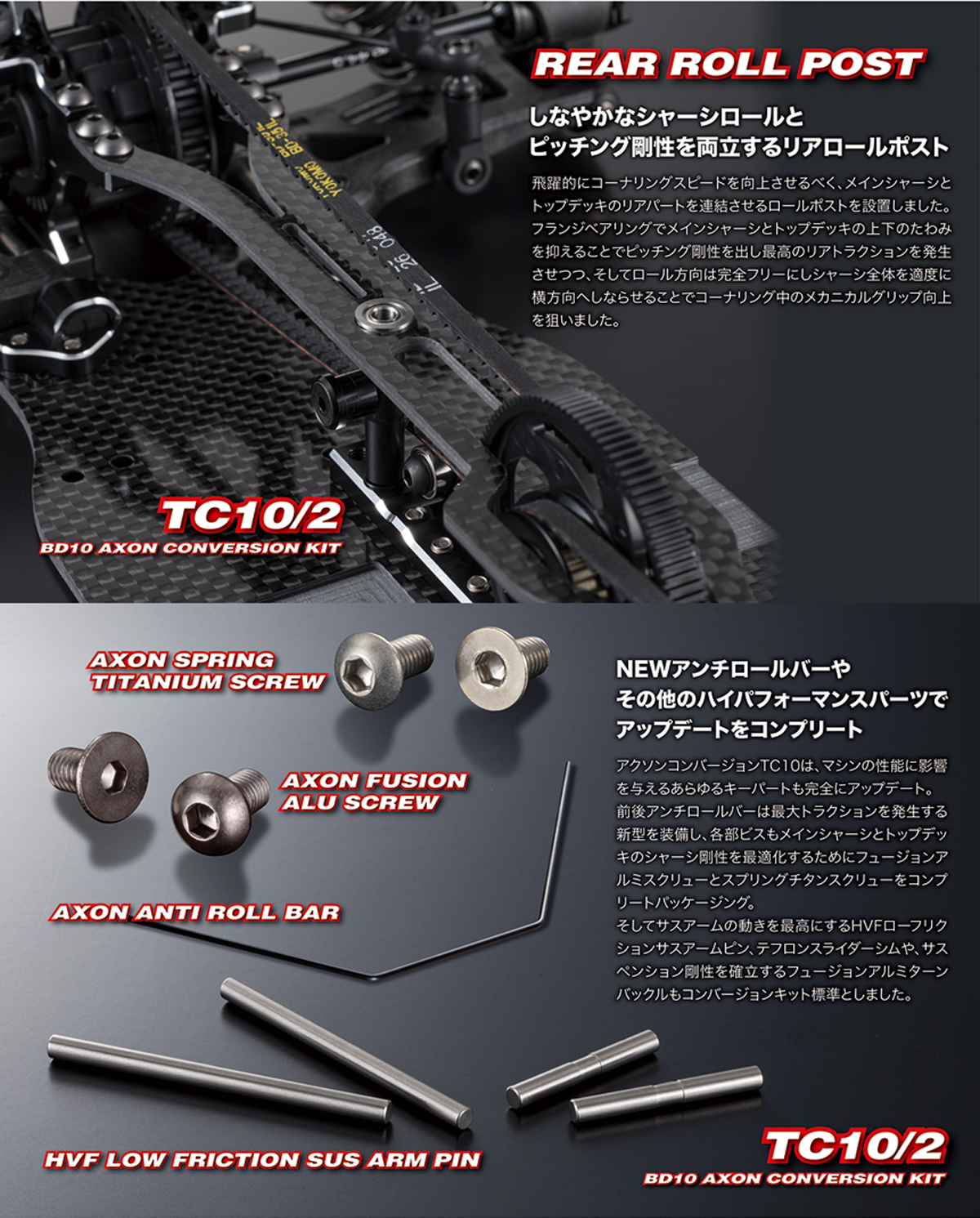 BD10 AXON CONVERSION KIT【AXON】アクソン ラジコンパーツ