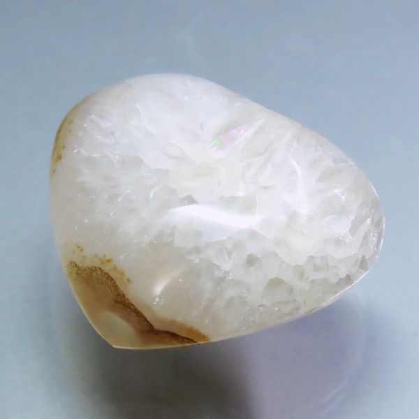 瑪瑙ジオード・ドゥルージー ハート型 32㎜ (4)