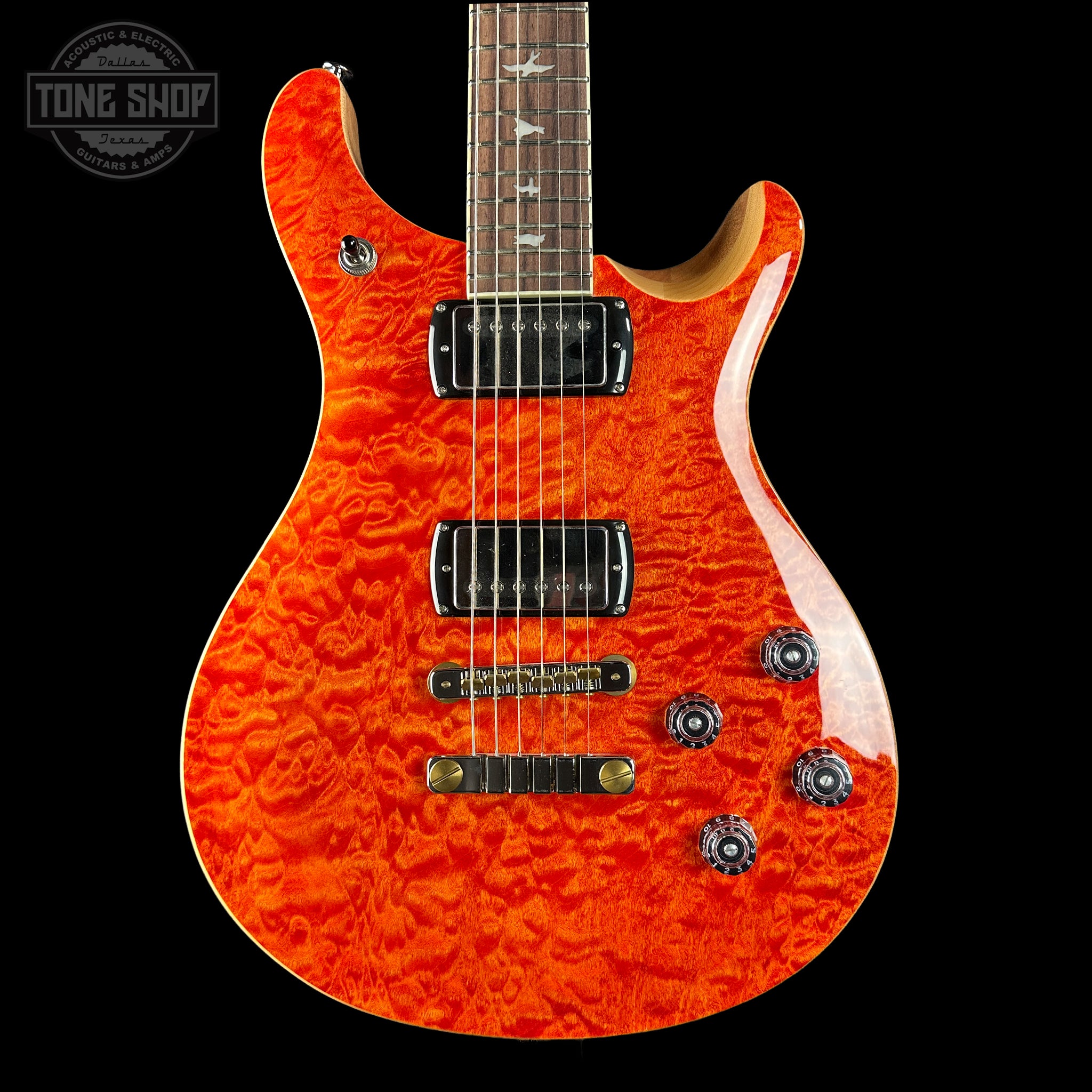 PRS SE McCarty 594 Quilt Blood Orange w/bag – Tone Shop Guitars