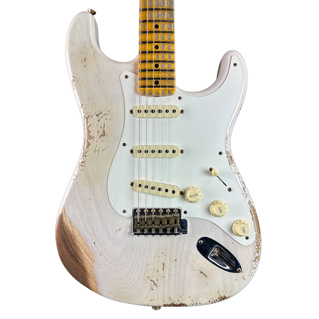 Fender Custom Shop Time Machine '57 Strat Heavy Relic Aged White