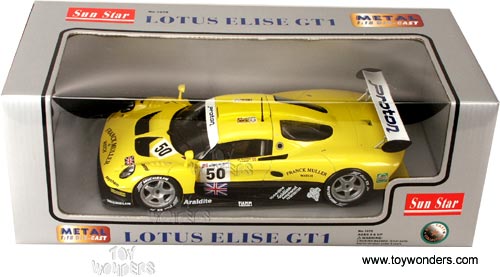 Sun Star - Lotus Elise GT1 Frank Muller (1:18, Yellow) 1070 - Toy