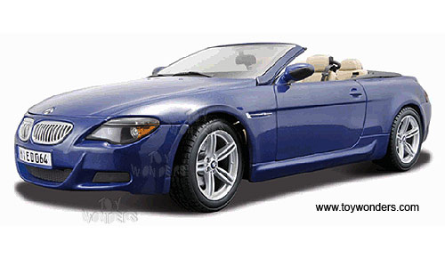 Maisto - BMW M6 Cabrio Convertible (1:18, Blue) 31145 - Toy
