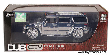 Jada Toys Dub City Platinum - Hummer H2 (1:24) 59549 Wholesale