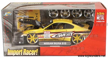 Import Racer! - Nissan Silvia S15 (1:24, Asstd.) - Toy Wonders, Inc.
