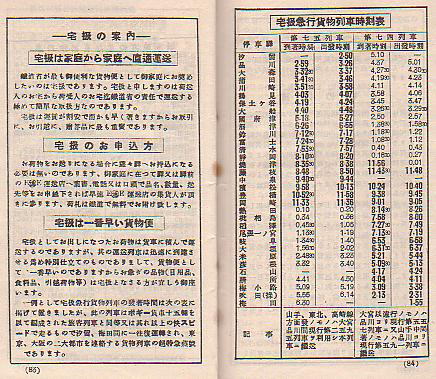 時刻表にみる宅扱専用急行貨物列車