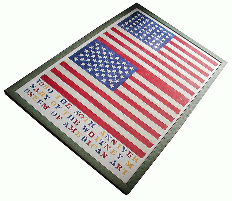 ジャスパージョーンズ額装ポスター/ケンズアメリカ