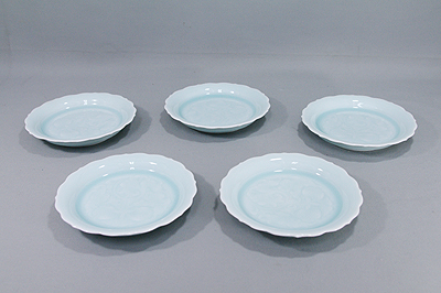 快山窯 青白磁 銘々皿 【器道楽】